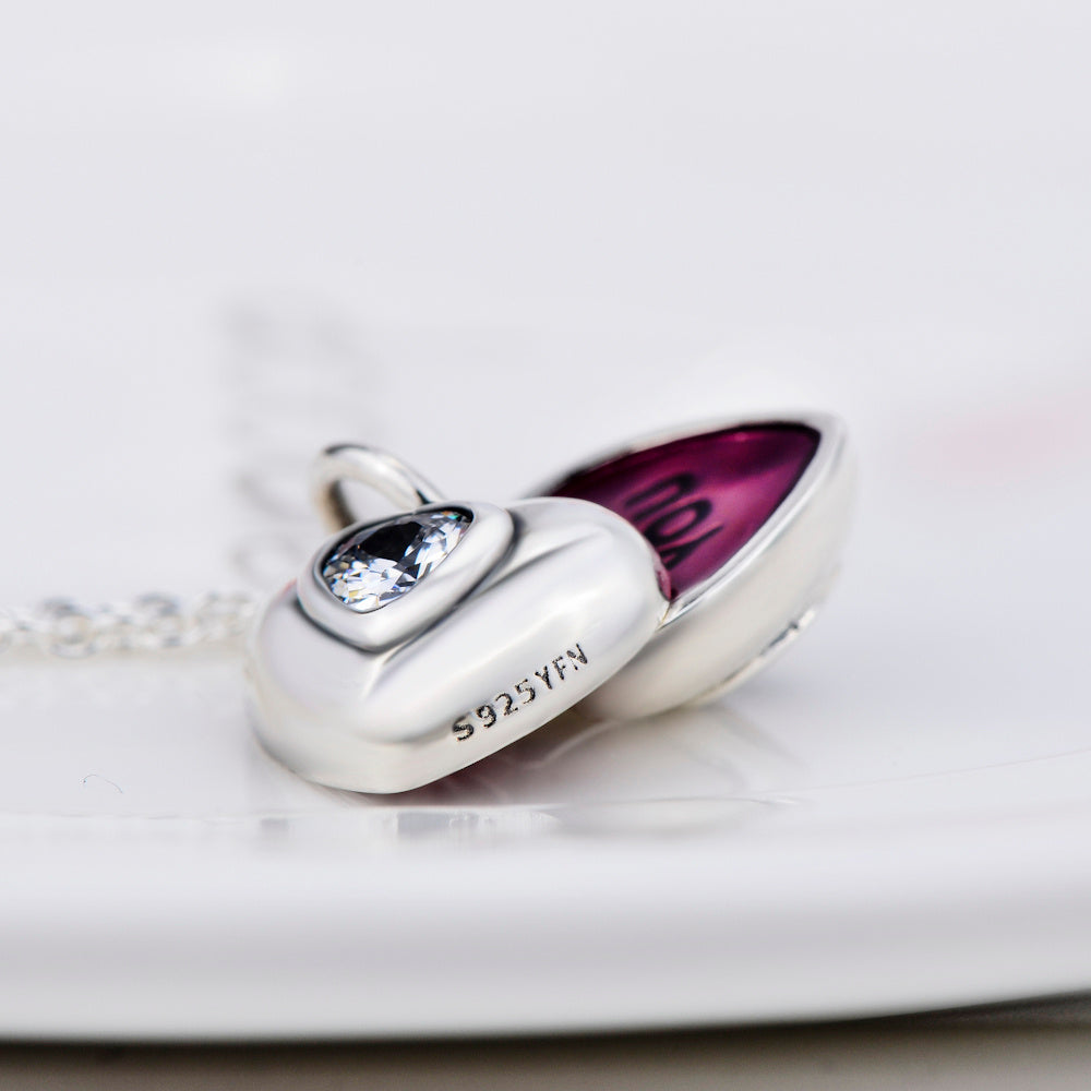 925 Silver Heart Pendant Necklace – Simple & Elegant