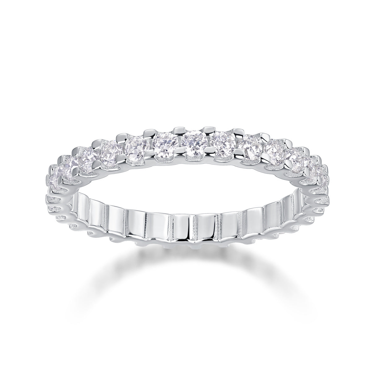 Luxury Moissanite Silver Ring