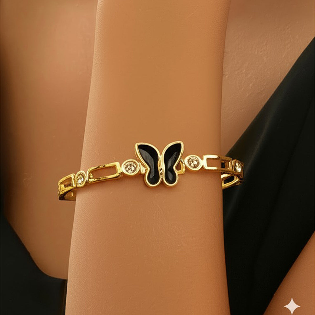 Lxalry – Gold Electroplated Cuff Bracelet for Women