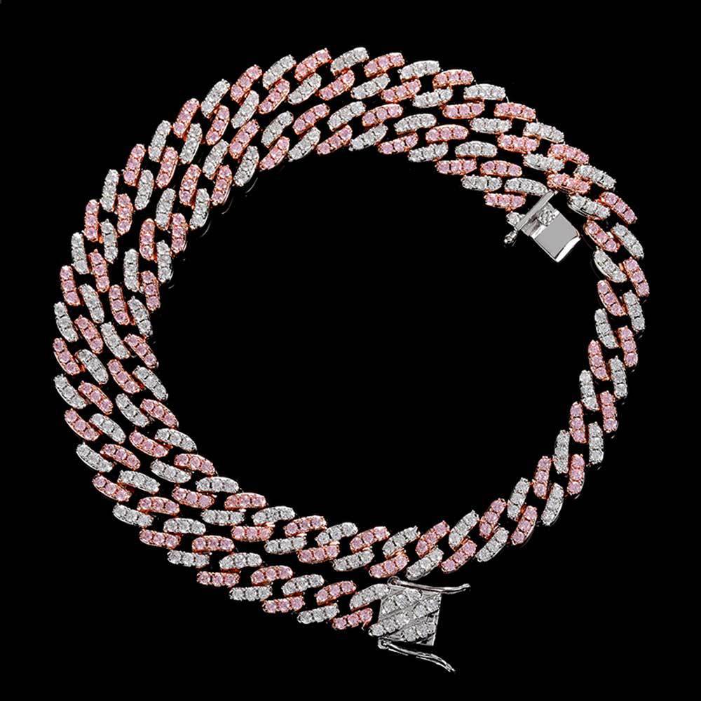 9mm Single Row Zircon Cuban Necklace – Bold & Timeless Shine