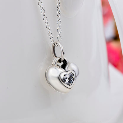 925 Silver Heart Pendant Necklace – Simple & Elegant