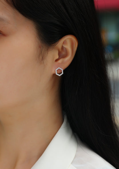 Moissanite S925 Sterling Silver Earrings, Fashionable & Affordable