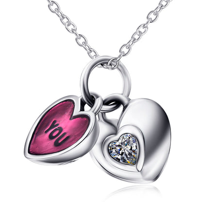 925 Silver Heart Pendant Necklace – Simple & Elegant