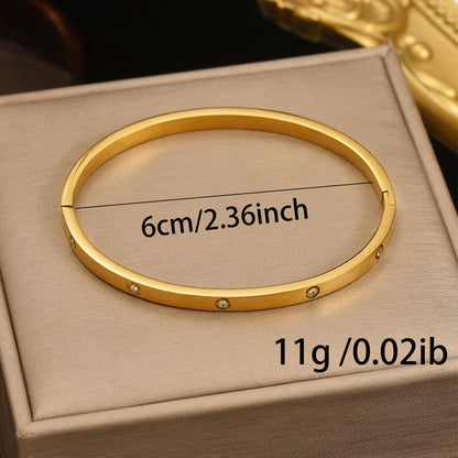 18K Gold Plated Minimalist Bracelet – Hypoallergenic, Tarnish-Free, Everyday Luxury Gift
