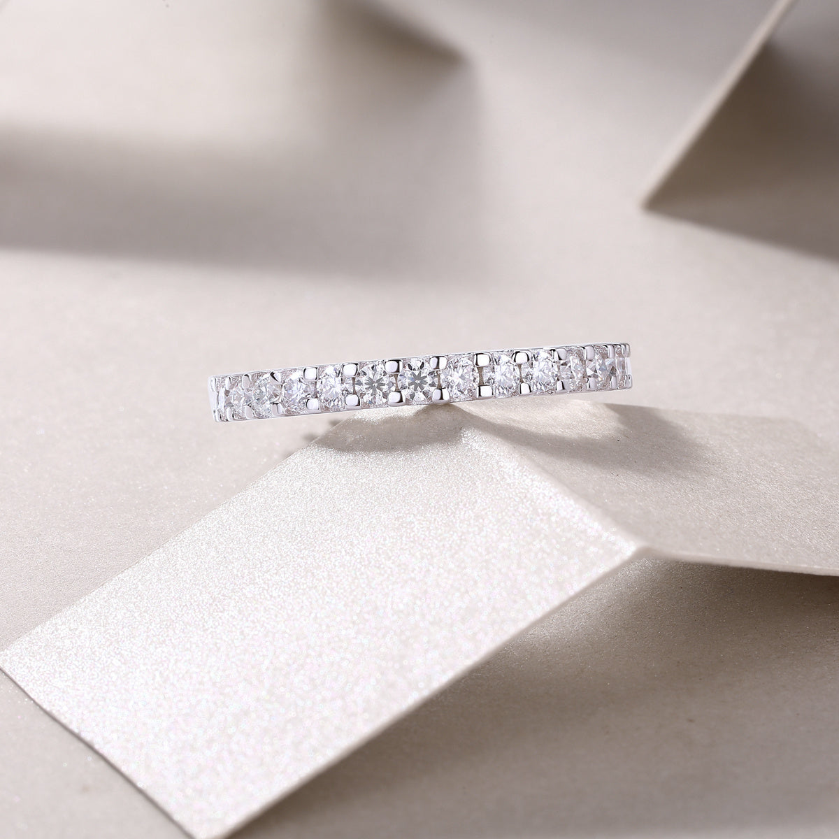 Luxury Moissanite Silver Ring