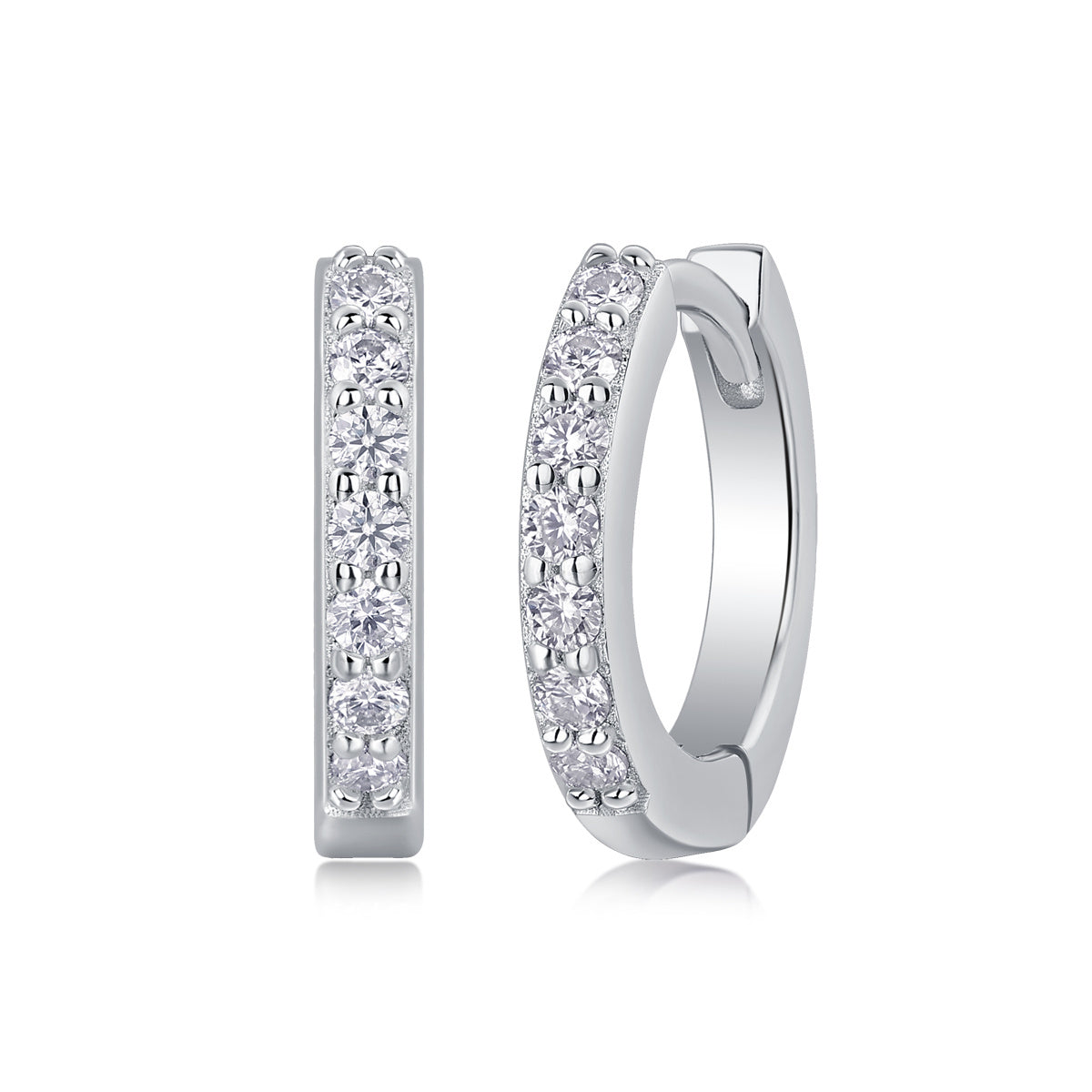 Sure Diamond Set Moissanite Silver Earrings Luxury Fashion Diamond Earrings Stud Earrings