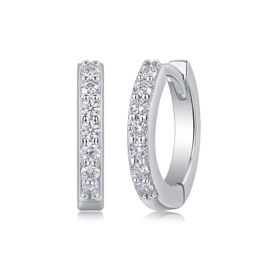 Sure Diamond Set Moissanite Silver Earrings Luxury Fashion Diamond Earrings Stud Earrings