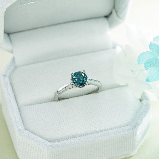 Moissanite Women's Diamond Ring Four Colors