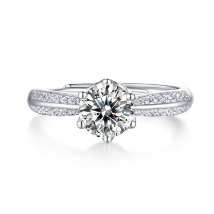 Moissanite Diamond Wedding Ring