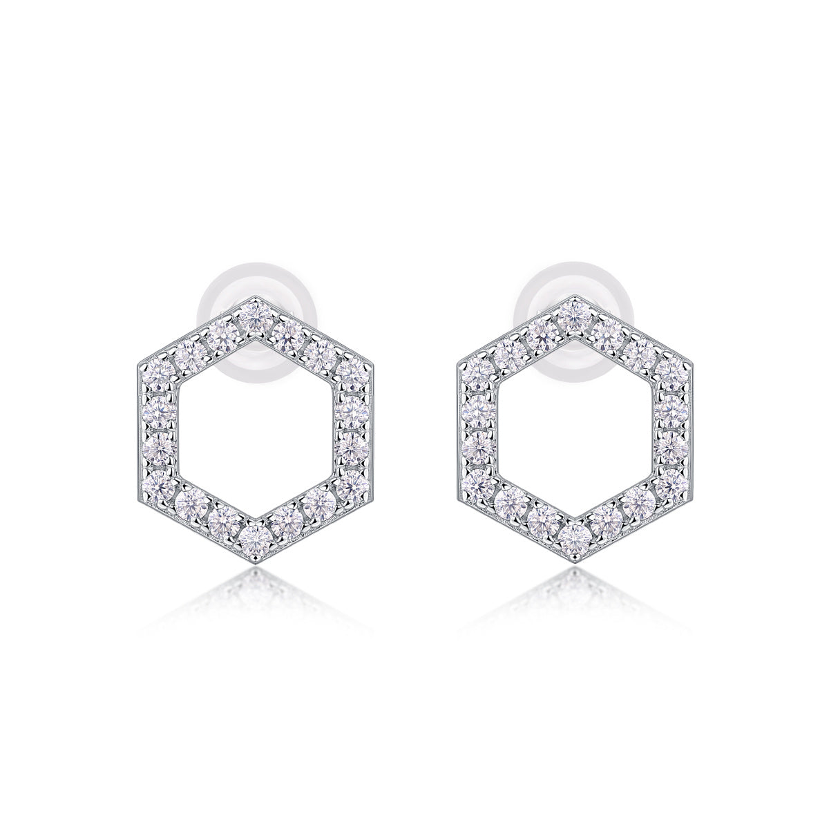 Moissanite S925 Sterling Silver Earrings, Fashionable & Affordable