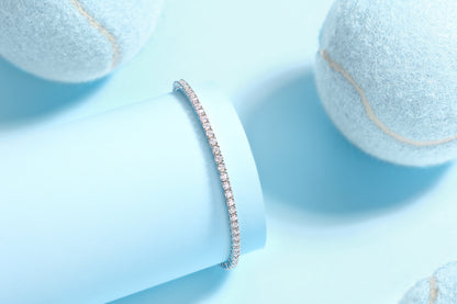 Luxury Silver Moissanite Diamond Bracelet