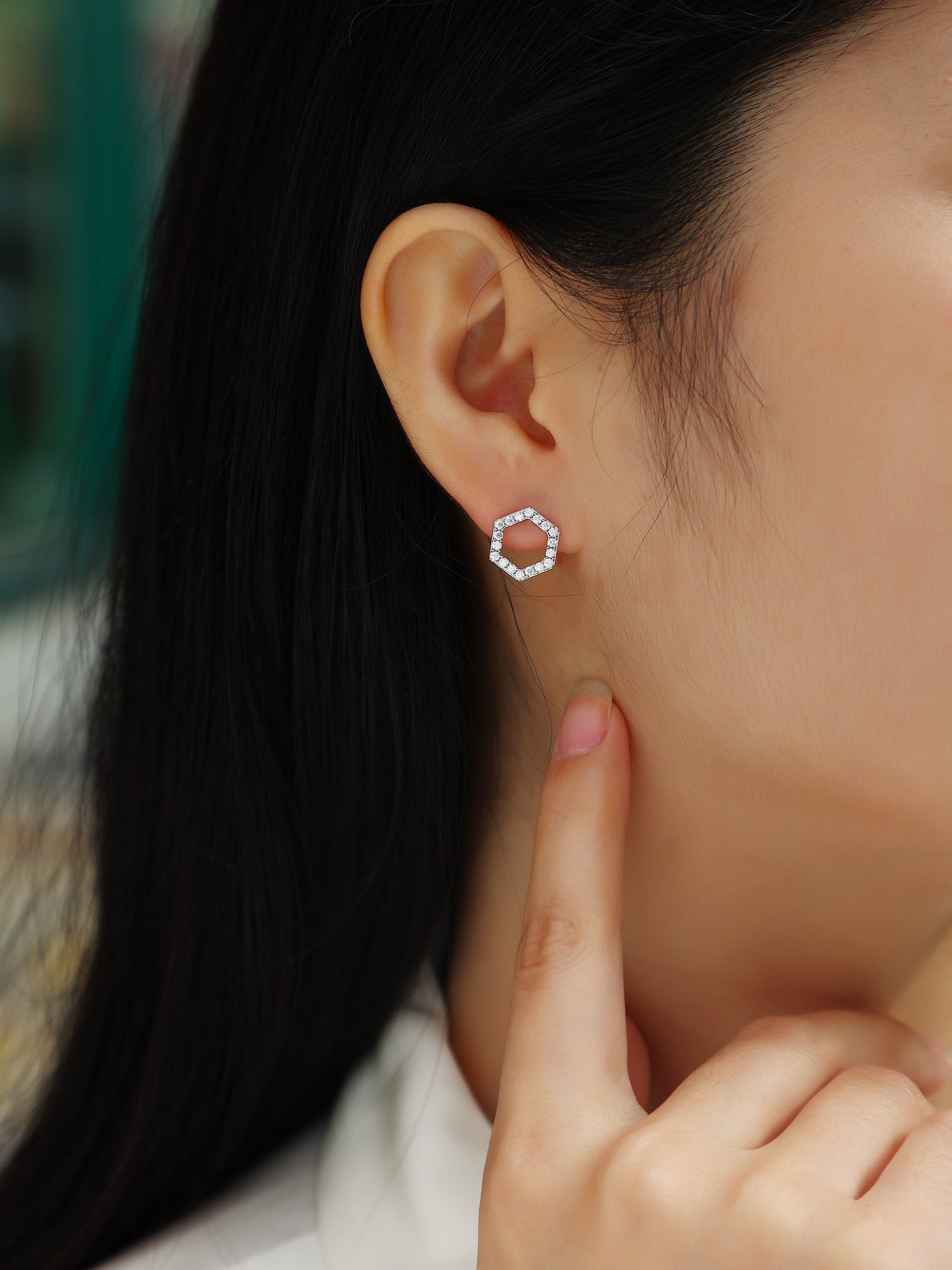Moissanite S925 Sterling Silver Earrings, Fashionable & Affordable