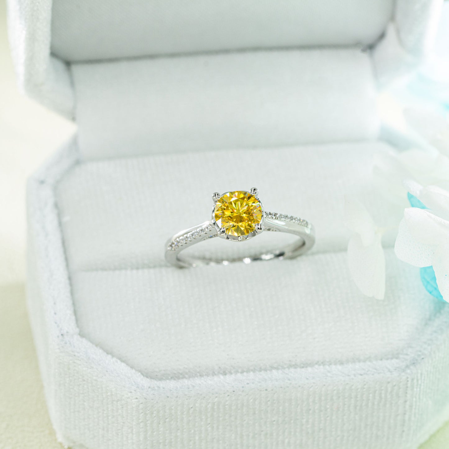 Moissanite Women's Diamond Ring Four Colors