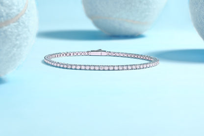 Luxury Silver Moissanite Diamond Bracelet