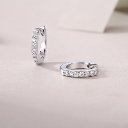 Sure Diamond Set Moissanite Silver Earrings Luxury Fashion Diamond Earrings Stud Earrings