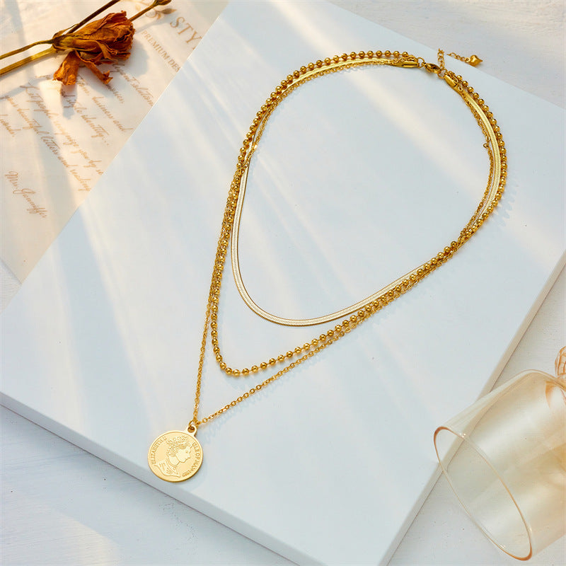 Versatile Multi-layer Beaded Chain Necklace – Creative & Stylish