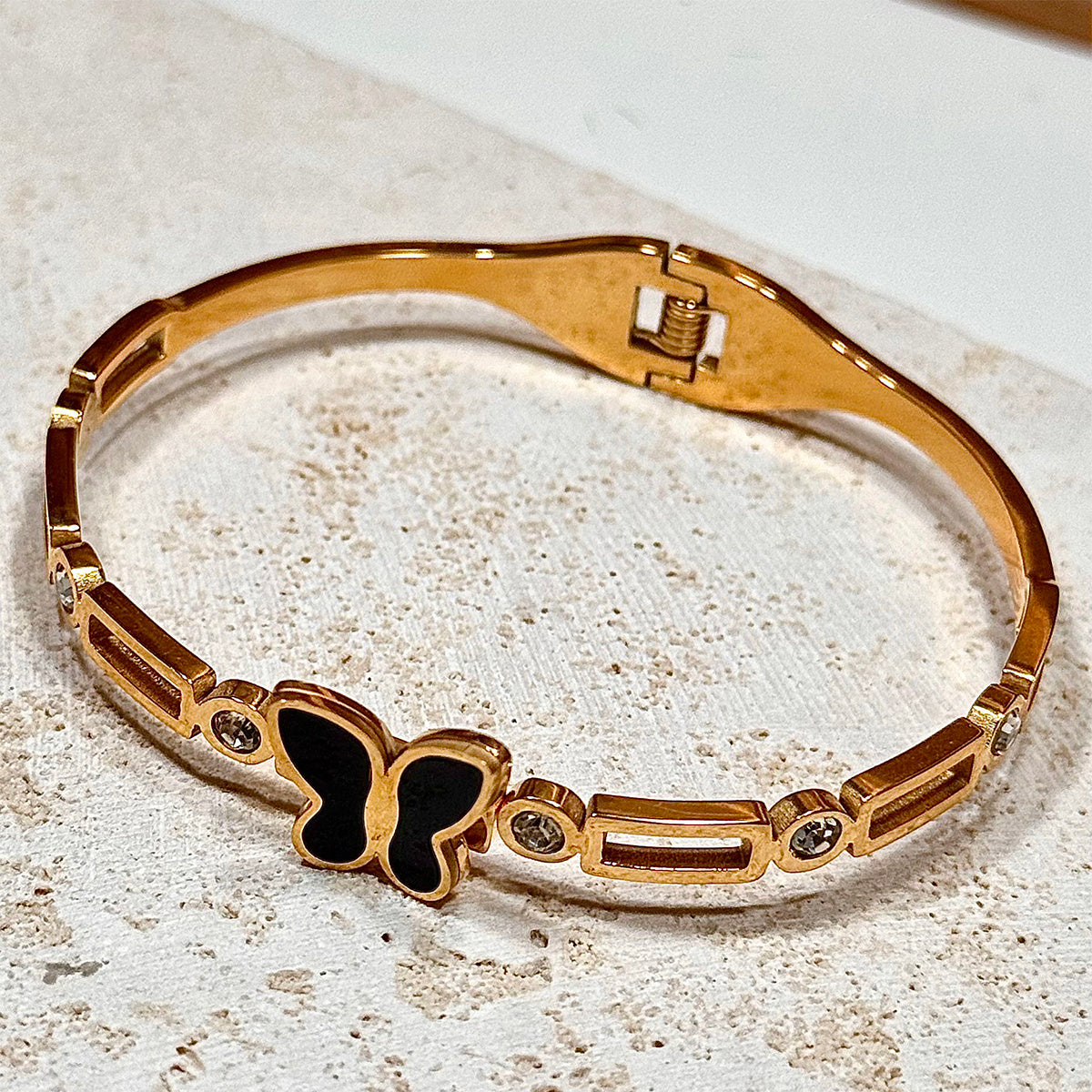 Lxalry – Gold Electroplated Cuff Bracelet for Women