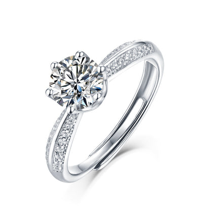 Moissanite Diamond Wedding Ring