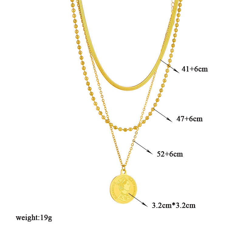 Versatile Multi-layer Beaded Chain Necklace – Creative & Stylish
