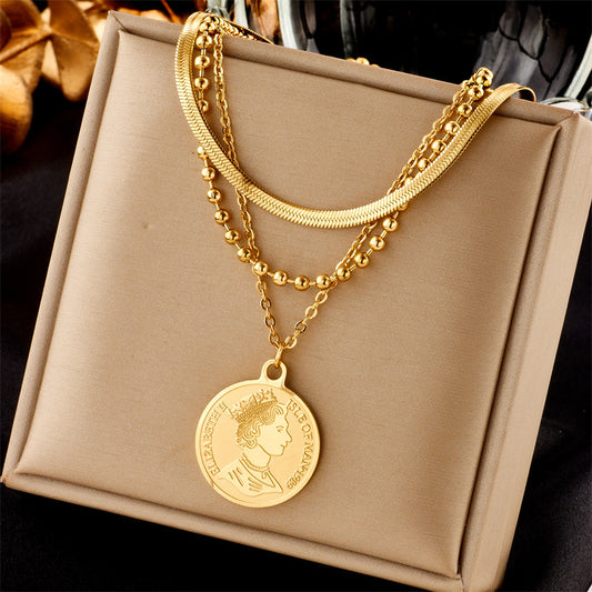 Versatile Multi-layer Beaded Chain Necklace – Creative & Stylish