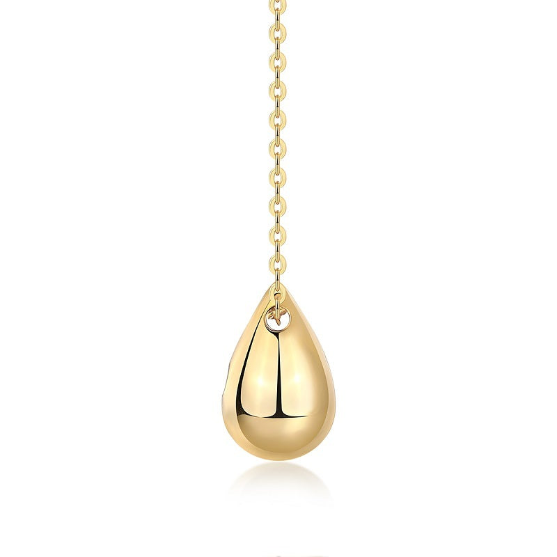Moissanite Pendant Necklace in S925 Sterling Silver with Gold Plating