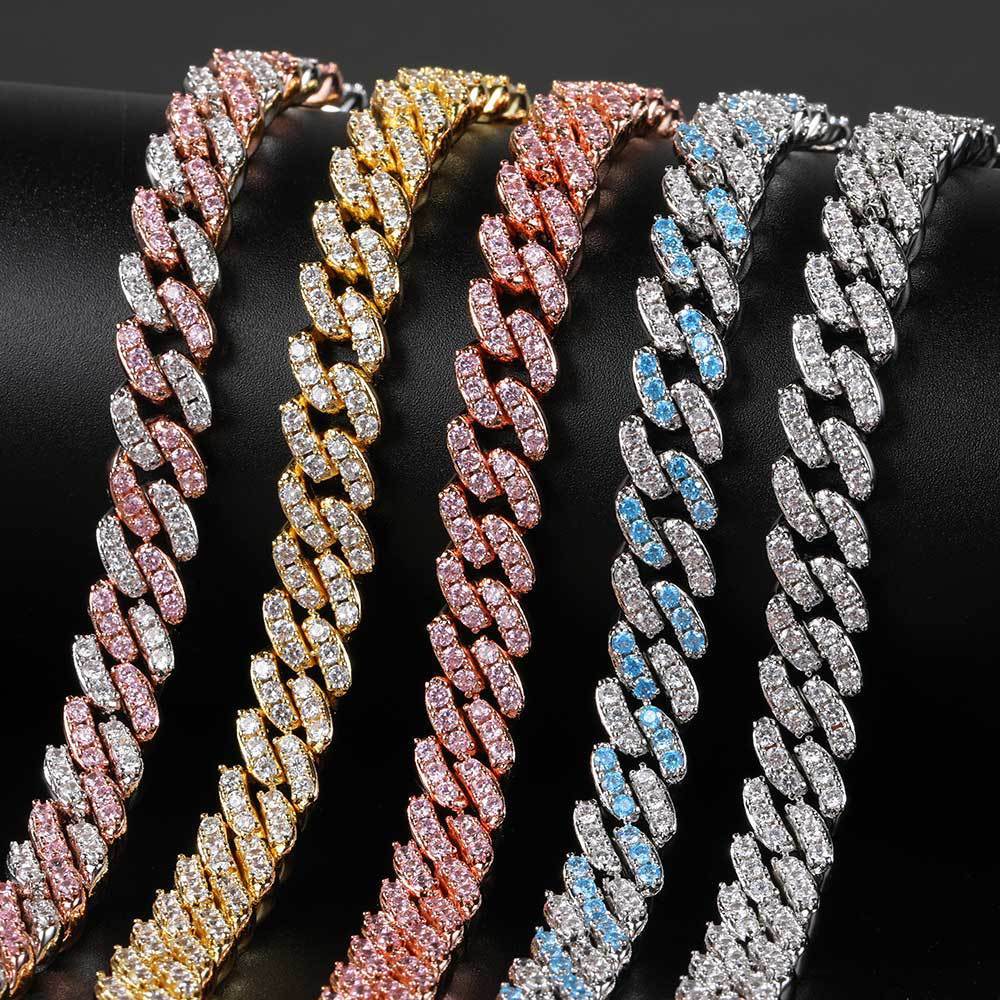 9mm Single Row Zircon Cuban Necklace – Bold & Timeless Shine